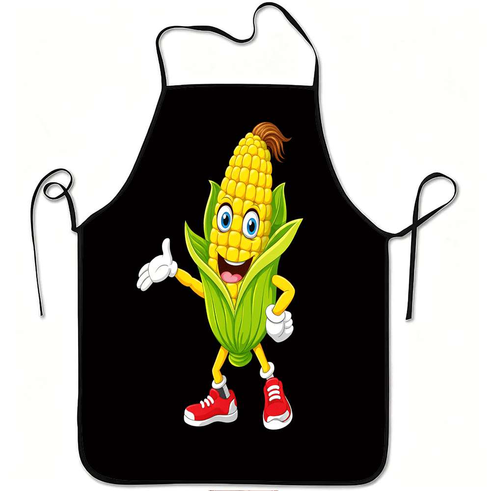 Home Cooking Cafe - 1 Piece Country-Themed Apron, Happy Corn