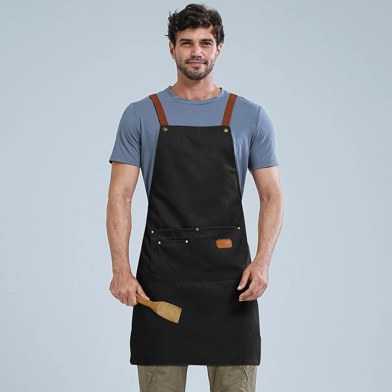 Home Cooking Cafe - Waterproof Cross Back Adjustable Kitchen Apron