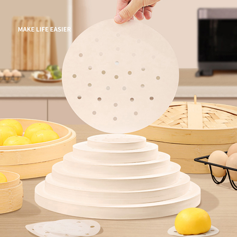 Steamer Bamboo Set - 50/100pcs Bamboo Steamer Papers Disposable Non-Stick