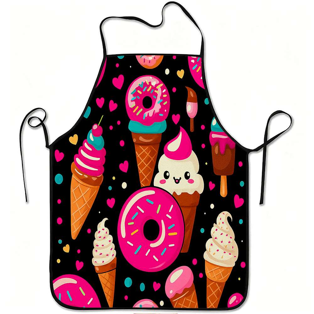 Home Cooking Cafe - 1 Creative and Fun-Themed Apron, Colorful