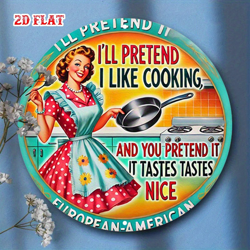 Home Cooking Cafe - 2D Flat Cooking Round Kitchen Art