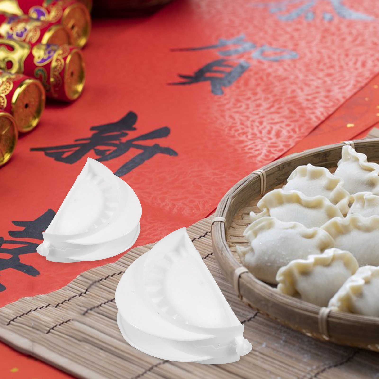 4Pcs Dumpling Maker Set PP Mat - Gyoza Dumpling Maker ulasan dan harga