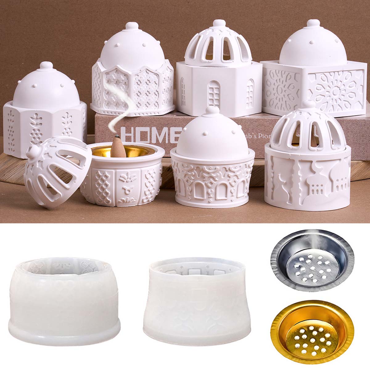 Round Relief Candle Jar Silico - Idli Steamer Mold ulasan dan harga