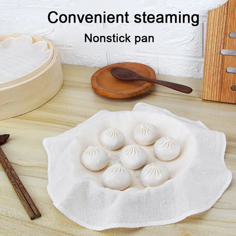 5Pcs 24/28/32CM Pure Cotton St - Steamer Bamboo Set ulasan dan harga