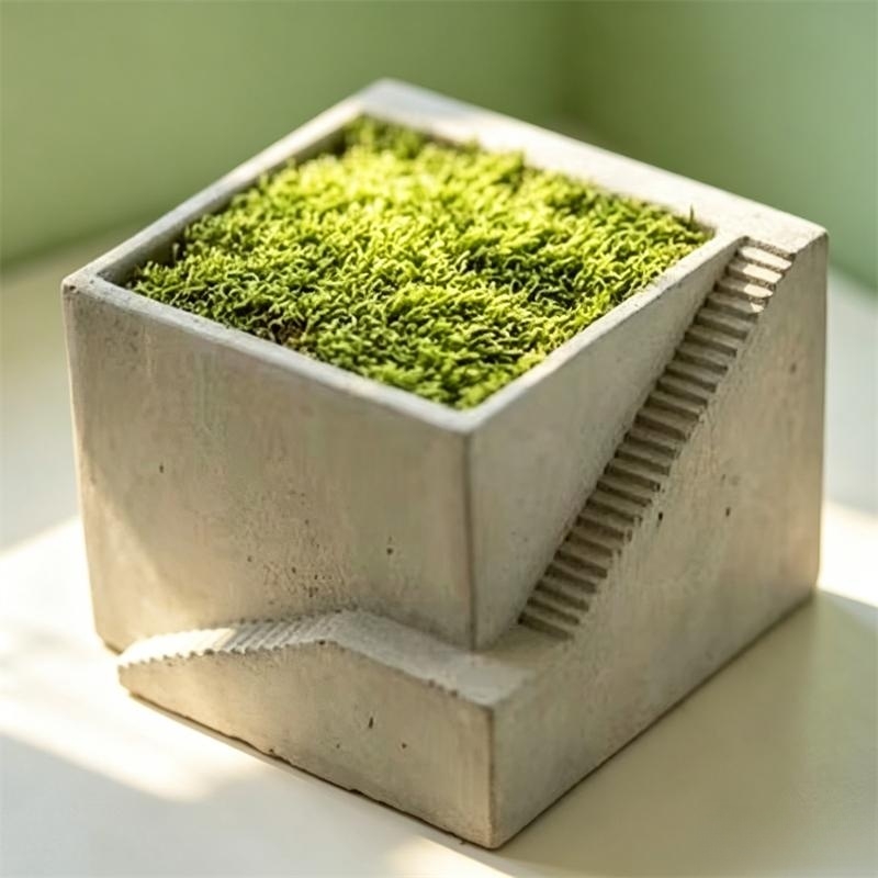 Square Stairs Shape Succulent  - Tagine Clay Pot ulasan dan harga
