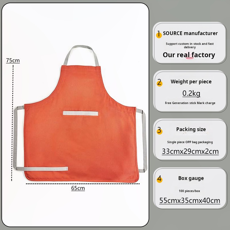 Adjustable Canvas Apron With C - Home Cooking Service ulasan dan harga