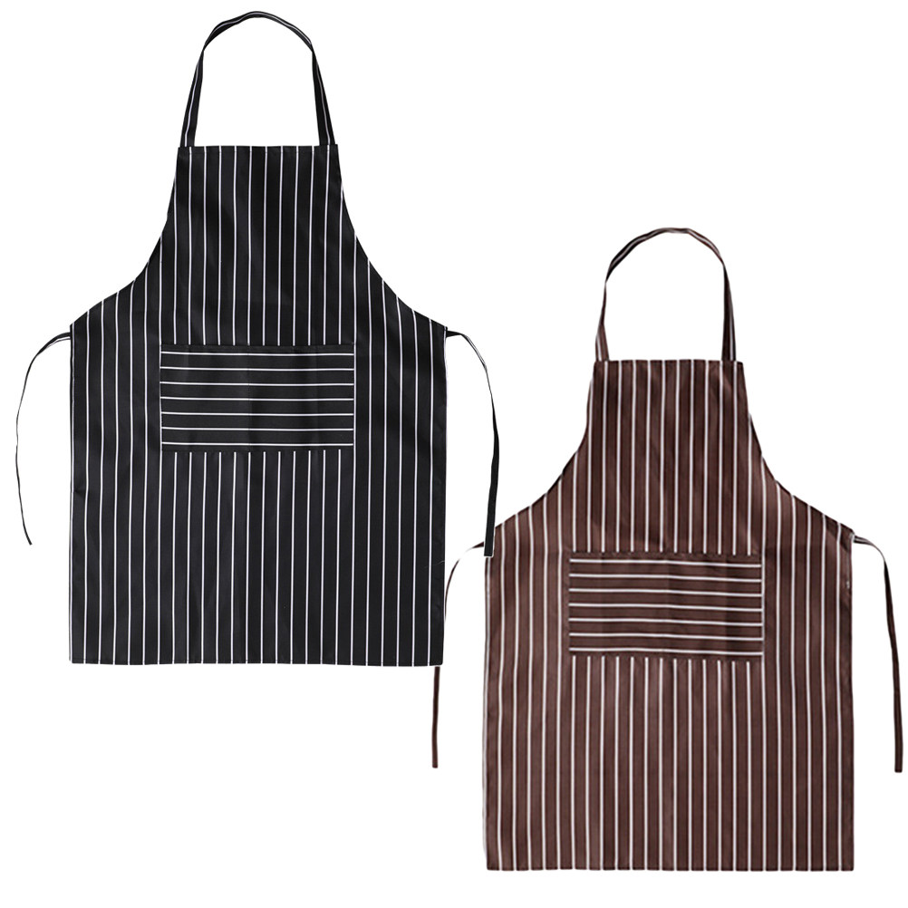 2Pcs Premium Stripe Apron Oilp - Home Cooking Host ulasan dan harga
