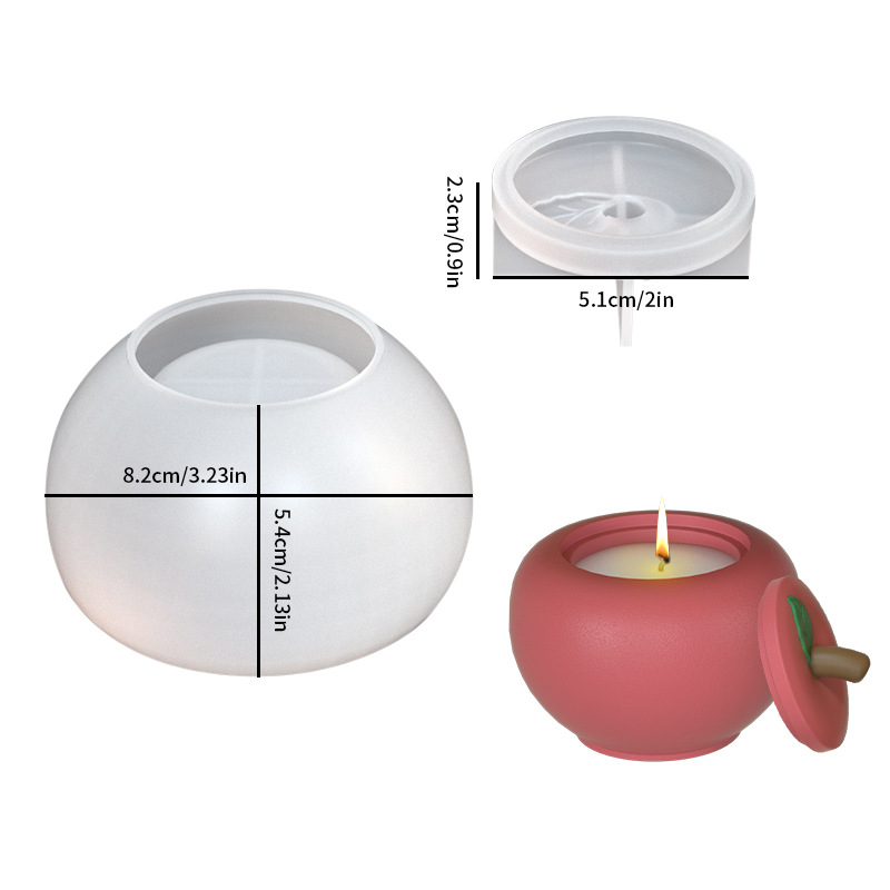 DIY Apple Jar Candle Jar Silic - Idli Steamer Mold ulasan dan harga