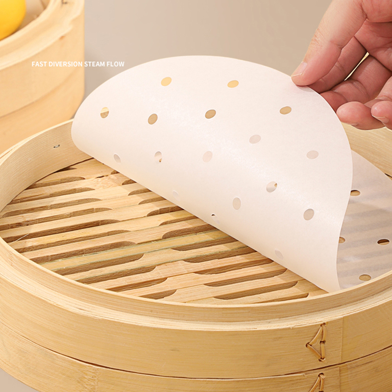 50pcs Bamboo Steamer Papers Di - Steamer Bamboo Set ulasan dan harga
