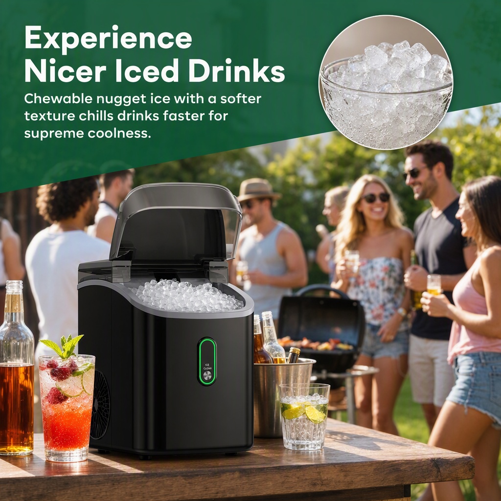 Nugget Ice Makers Countertop w - Home Cooking Appliances ulasan dan harga