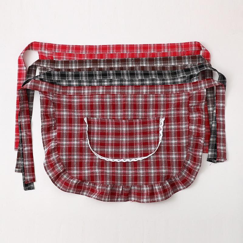 Apron Square Check Half Waist  - Home Cooking Service ulasan dan harga