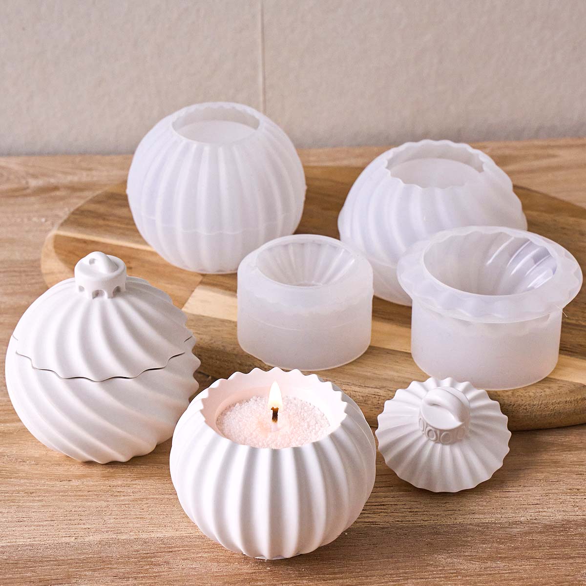 Diagonal Stripe Candle Jar Sil - Idli Steamer Mold ulasan dan harga