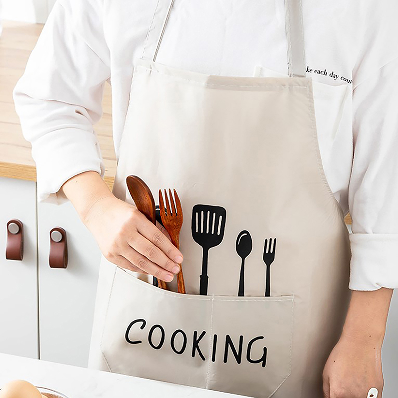 Apron Waterproof Oilproof Can  - Home Cooking Service ulasan dan harga