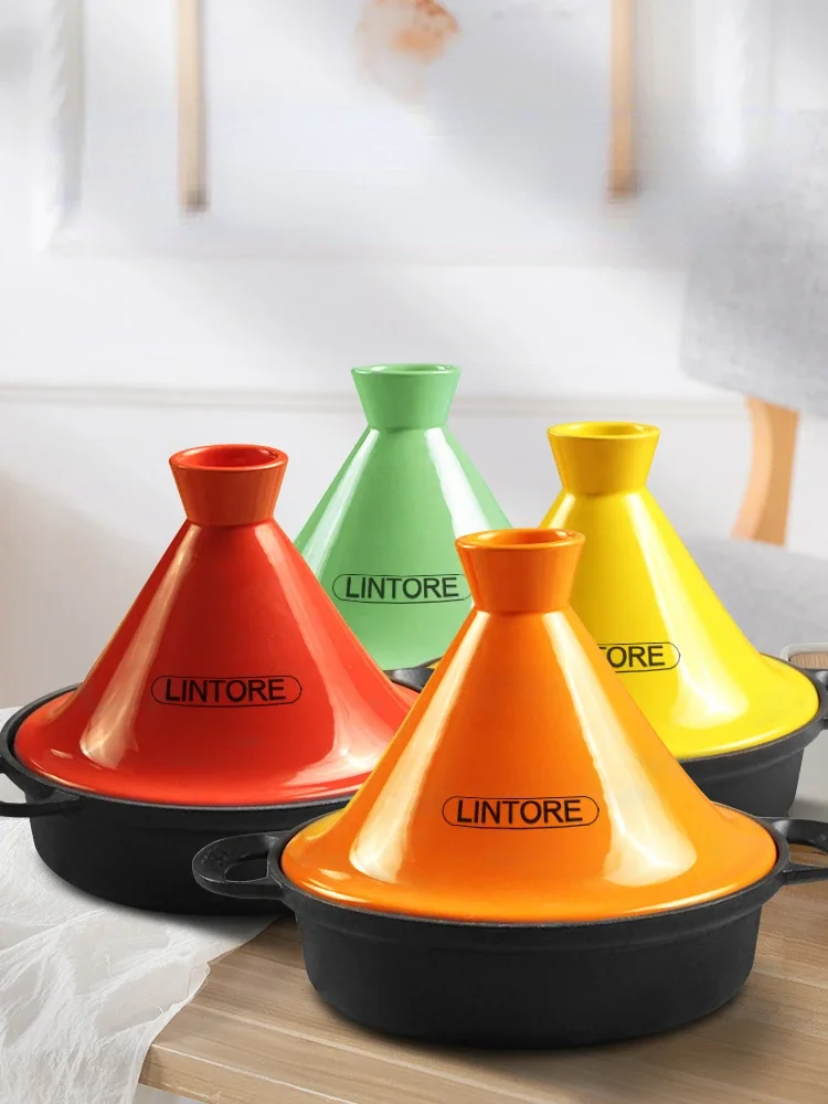 26cm Moroccan Cast Iron Pot Hi - Tagine Clay Pot ulasan dan harga
