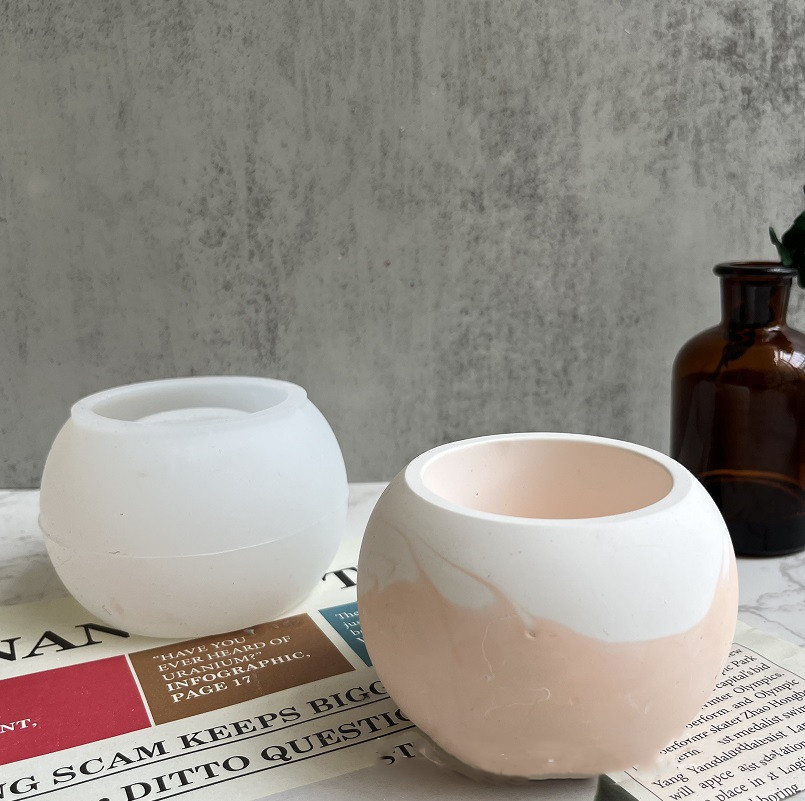 Round Concrete Candle Jar Sili - Idli Steamer Mold ulasan dan harga
