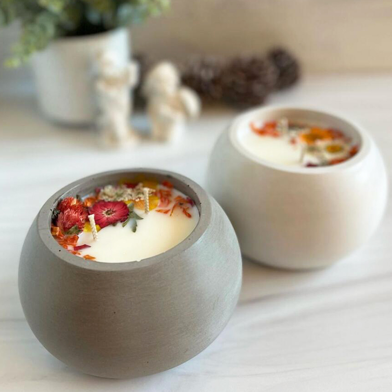 Round Concrete Candle Jar Sili - Idli Steamer Mold ulasan dan harga